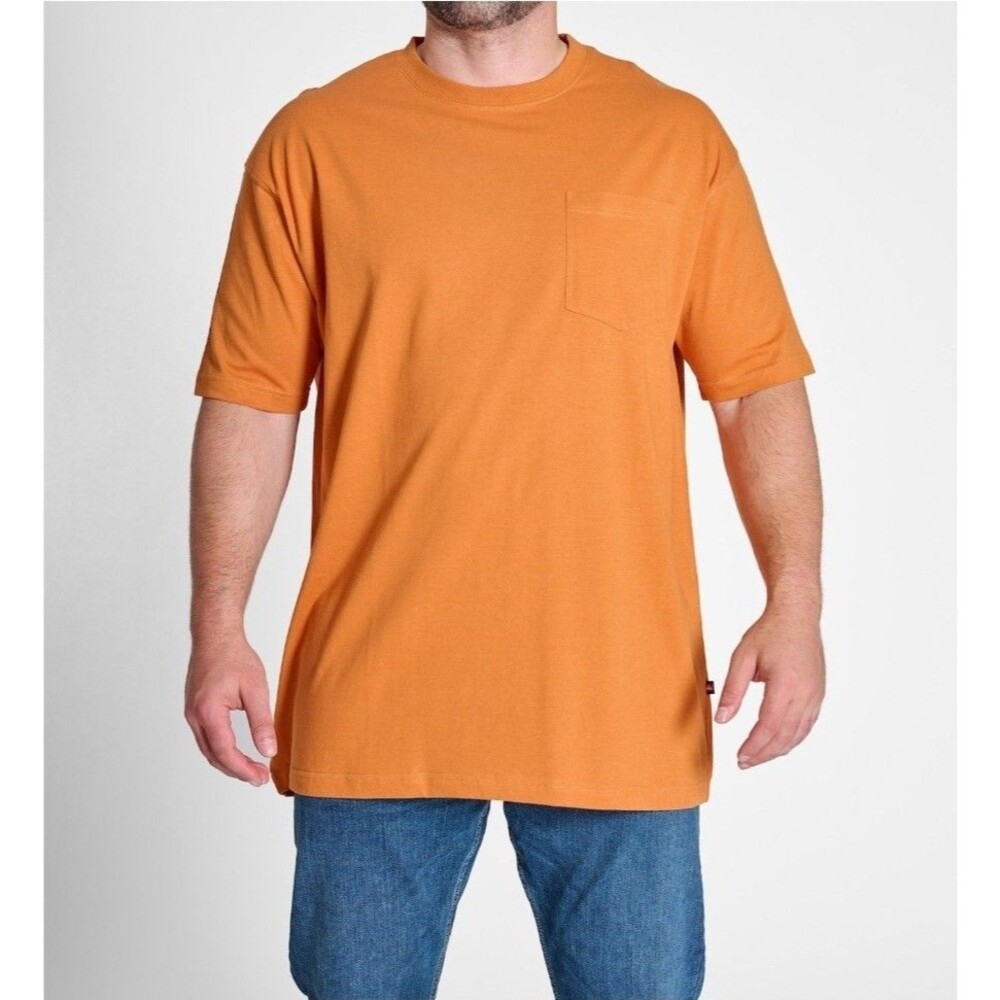 NEW Quiksilver Big & Tall Mens Active Pocket Tee LT Large Tall RUST Orange - Picture 6 of 6